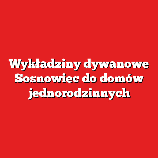 Wykładziny dywanowe Sosnowiec do domów jednorodzinnych Wykładziny dywanowe Sosnowiec do domów jednorodzinnych