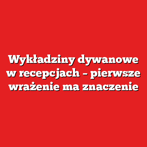 Wykładziny dywanowe w recepcjach – pierwsze wrażenie ma znaczenie Wykładziny dywanowe w recepcjach – pierwsze wrażenie ma znaczenie